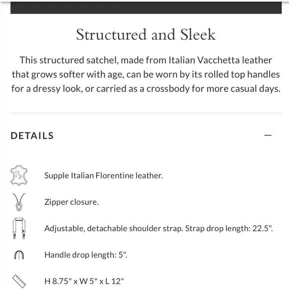 Dooney & Bourke Florentine Cameron Satchel Crossbody - Picture 15 of 16